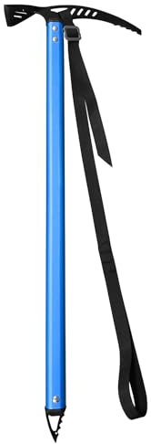 DIERI Outdoor Camping Ice Axe Aluminum Alloy Mountaineering Axe 70cm Walking Pick for Camping Mountaineering