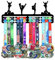 Resama Gymnastik Medaille Aufhänger Halter Display Rack für Auszeichnungen Bänder Personalisierte Medaille Sport Thema Rennen Band Halter für Wand Metall Display für Männer Jungen Mädchen Kind