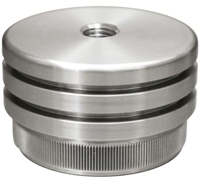 Zier - Rohrstopfen für Rohr Ø 33,7 x 2,0 mm Edelstahl V2A Endkappe Stopfen Edelstahlkappe Deckel Rohrstopfen Rohrverschlussstopfen Geländer Rohrverschluss VA A2 AISI304 AISI 304