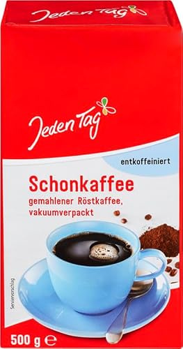 Jeden Tag Röstkaffee Entcoffeiniert, 500 g
