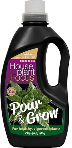 Growth Technology Houseplant Focus Pour & Grow 1 Litre with Pure Seaweed Extract