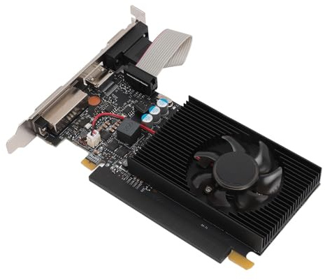ASHATA Carte Graphique GT 730, 2 Go DDR3 64 Bits, Carte Graphique à Profil Bas avec Ventilateur, DirectX 12, Carte Graphique de Jeu PCIE pour PC de Bureau, Carte Vidéo AMD PCIE 16X 2560