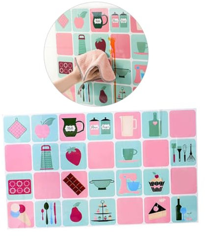 Uonlytech Küchenaufkleber Aus Aluminiumfolienpapier Wasserfest Und Hitzebeständig Fettdichtes Papier Für Küche Katzenmuster Praktisch Als Wandaufkleber