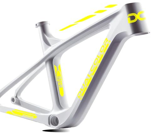 Set mit 7 Aufklebern für Fahrradrahmen, Aufkleber, Rahmen MTB BDC Universal Schutz, Code B0190 (fluoreszierendes Gelb)