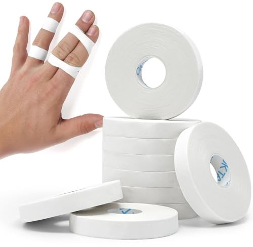 OK TAPE Athletic Finger Tape 10Rolls 450FT 0.5in Finge Wrap Tape