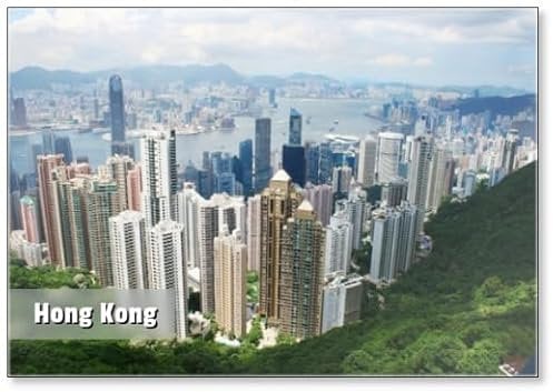View of Hong Kong, Fridge Magnet