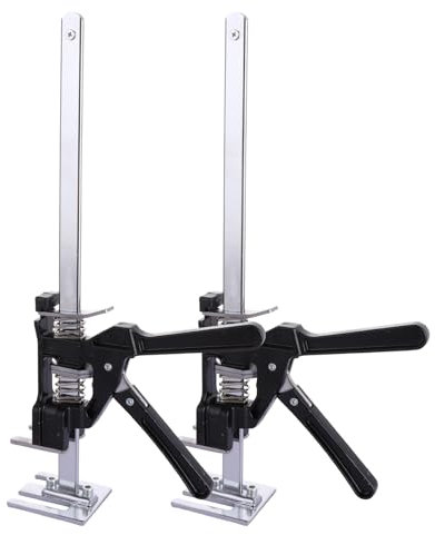 LOLYSIC 2 Pack Labor Saving Arm Tool, 15 Inch Heavy Duty Hand Lifting Tool Jack, Multi-Function Height Adjustment Lifting Device for Door Wooden Panels Cabinet Boards Wall Tiles Furnitures Lifter