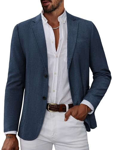 PJ PAUL JONES Sakko Chaqueta deportiva moderna para hombre, estilo británico, corte regular, para negocios