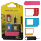 5 en 1 Nano SIM adaptador 4 en 1 Nano a Micro; Nano a tarjeta SIM estándar y tarjeta micro a SIM + removedor de tarjeta SIM