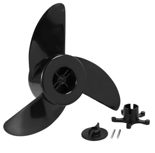 Bootspropeller, Außenborder-Bootspropeller, Boot 3-Blatt Propeller Elektrische Außenborder Trolling-Motor Prop Und Montieren Mutter Marine Beiboot Außenborder Propeller Ersatz Langlebig und effizient