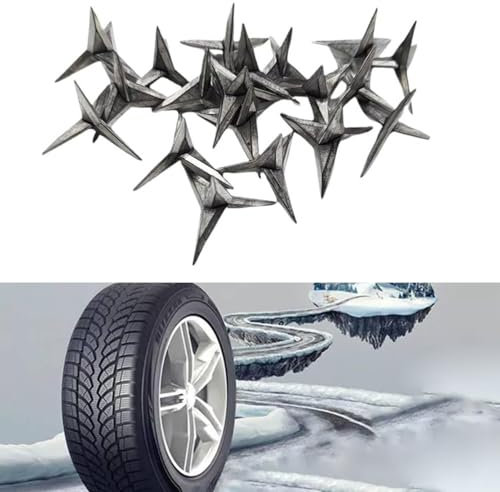 Lot de 10/20 pointes triangulaires pour crevaison de pneu de voiture - Anti-vol - Clou conique en acier au carbone - Portable et léger