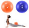 Slim Panda Gymnastikball Klein,23-25cm Pilates Ball mit Aufblasbarem Strohhalm,Soft Yoga Ball für Hause,Fitness,Balance Training (Indigo+Orange)