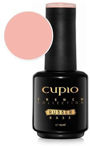 Cupio Rubber Base French Collection – Nude Peach – UV/LED Aufbaugel 15 ml – Warmer Pfirsich-Nude-Ton – Für natürliche Nägel & dezente French Designs