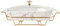 jinsongdafa Porcelain Casserole Baking Dish with Glass Lid and rack,1500 ML Serving Soup Tureen, Chafing Dish for Buffet, food preserve Tray, Catering Casserole for Party Style