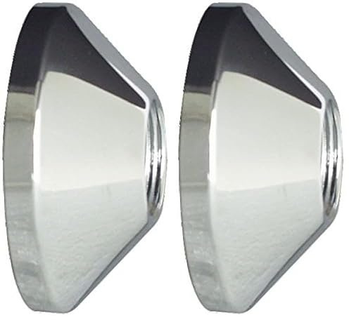 Cornat Gewinderosette für S-Anschluss, chrom, 2 Stück, TEC321025, Klein (Packung mit 2)