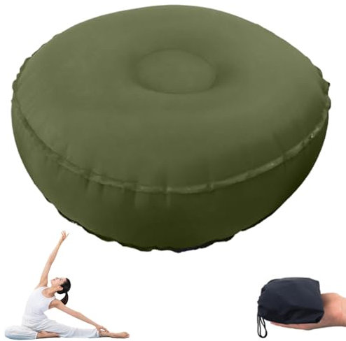 Weduspaty Meditationskissen, Yogah-Kissen Ultra-Licht aufblasbare multifunktionale Meditationskissen-Balance Ball TPU für Home Office Fitnessstudio