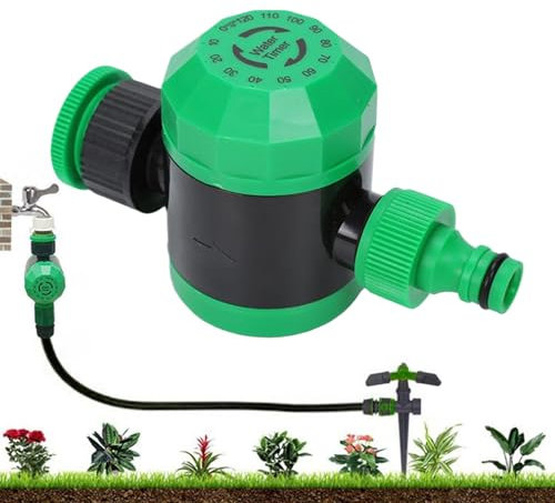 Water Timer, Irrigation Controller, Smart Automatic Scheduling with App Control, Powered Operations, Rain Delay, Weatherproof Construction, Sprinkler Device for Lawn Patio Garden