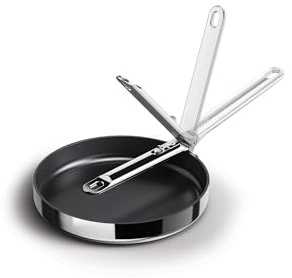 Joseph Joseph Space Steel 9.5 Nonstick Frying Pan, Ceramic Coating