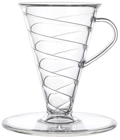 Fegtrtyoa Filter Cup Coffee Filter Home Office Spiral Hand Brewed Coffee Filter Cup B