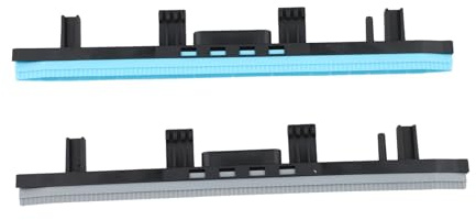 FUANA Striscia raschiante per Karcher FC BR Serie BR 30/4C 4.777-008, confezione da 2 lame in gomma per pulitore a vapore, kit di aspirapolvere blu e nero