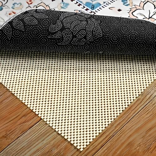 Non Slip Mat, Multipurpose PVC Anti Slip Rug Underlay, Waterproof Grip Mat Liner, Cut-to-Size Non Slip Matting for Rugs, Drawers, Shelves, Home & Office (White, 30cm x 150cm)