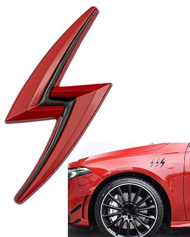 R-timer Logo Emblema Adesivo per Renault RS Duster Megane 2 3 Clio 4 Captur Kadjar,Fregio Decorazione Carrozzeria Resistente Design Sportivo Badge,Red