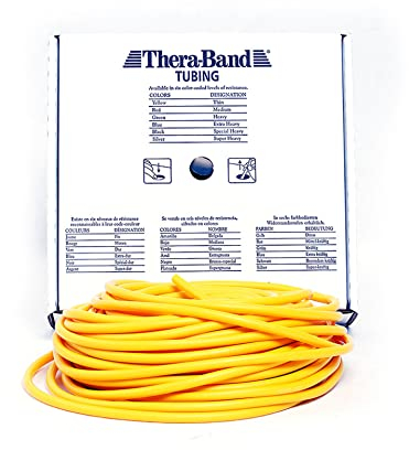 THERABAND Widerstandstrainer Tubing 30,50 m 30,50 m, Gelb | Leicht, OneSize
