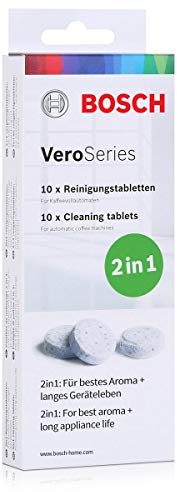 Bosch TCZ8001 Cleaning Tablets 10 Pack for All Coffee Machines in The Vero Series, Including Fully Automatic