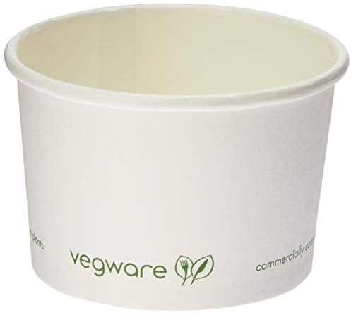 Vegware Compostable Hot Food Pots 110ml / 4oz (Pack of 1000) | Keeps soups and curries secure during transit with robust thermal retention, built for commercial catering environments.