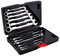 Estink Set di Chiavi a Cricchetto, Set di Chiavi Combinate 8-19mm 12 pz, Chiave a Cricchetto Metrico con Testa Fissa, 72 Denti, Set Chiavi Fisse e Ad Anello con Cassetta Attrezzi per Riparazione