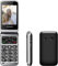 Majestic TLF SILENO 82 – Senior phone display 2,8 a colori, Wireless Audio, Led per notifiche, fotocamera, flip attivo, torcia LED, tasto SOS, Base di ricarica, Nero