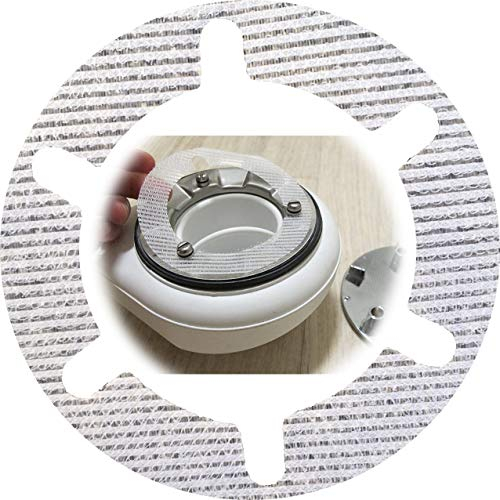 HäkchenRein Haarsieb Haarfänger für Moderne Duschen | 50 Stück | Durchmesser 10 cm | Viega, AlcaPlast, UVM.