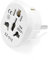 Adaptador de corriente universal mundial UE Adaptador de enchufe adaptador de viaje universal 1 6A 250V EU Zócalo convertidor AU UK UK CN para UE Enchufe ACºC Enchufe de viaje con adaptador de corrien