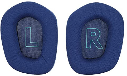 Zunate Kopfhörer-Ohrpolster, Weiches und Bequemes Ersatz-Ohrpolster-Set für G733-Headset, Professionelles Schallschutz-Headset-Ohrpolster mit Atmungsaktivem Mesh(Blau)