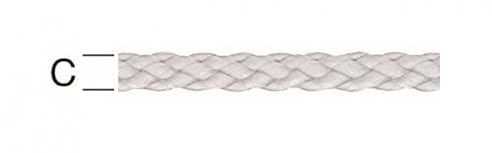 Vormann 008403060W PP-Schnur Rundgeflochtet, Weiß, 6mm, 80 Meter