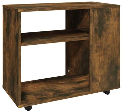 vidaXL Beistelltisch Couchtisch Wohnzimmertisch Kaffeetisch Sofatisch Teetisch Tisch Wohnzimmer Räuchereiche 70x35x55cm Holzwerkstoff