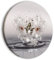 B&D XXL - runde Bilder Blumen Leinwandbild 1 tlg Kunstdruck modern Wandbilder XXL Wanddekoration Design Wand Bild Lilien Zen Wasser Spa b-C-0932-bc-a
