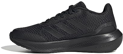 adidas RunFalcon 3 Lace Shoes Laufschuhe, Core Black/Core Black/Core Black, 35.5 EU