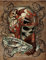 Aufkleber Devil Skull Teufel Sticker Pilot ca. 12x10 cm