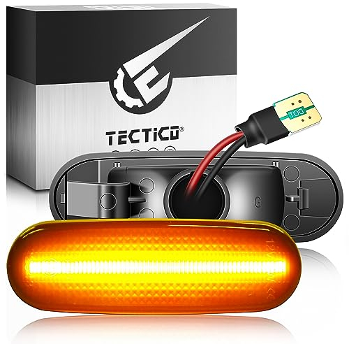 TECTICO Seitenblinker Seitenmarkierungsleuchter Lichtblinker Blinker Kompatibel mit ABARTH Punto Idea 350 Doblo I Cargo 223 Linea Qubo 225 Multipla 186 Stilo Bipper Nemo Musa 350, 2 Stück