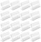 Sctmda Acryl Etikettenhalter 30 Stück Acryl Preisschilder Acryl Tischnameschild Mini Schild Display L Form Tischaufsteller Schräg Waren Zeichen Display Halter Menükartenhalter Visitenkarten-Display