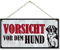 CARISPIBET Vorsicht vor dem Hund! Schilder für Hundebesitzer Warnschilder für Ihren Hauseingang Outdoor Gartentorschilder 15,2 x 30,5 cm