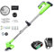 Tondeuse à Gazon électrique sans Fil 24 V, Tondeuse à Gazon électrique réglable, Coupe-Bordure de Jardin, Outils de Jardinage électriques, 2 x 8000 mAh, Charge de Batterie, Tondeuse à Gazon sans Fil,