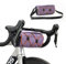 ROCKBROS Fahrradtasche Lenker, Fahrradtasche für Vorne Lenker, Fahrradzubehör für Mountainbike und Rennrad, Umhängetasche mit Schultergurt Lila
