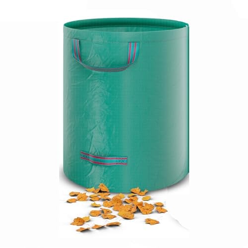 Gartensack Gartenabfallsack 272L 1x Laubsack Stabil selbststehend UV-Beständig Wasserdicht aus robuste Polypropylen-Gewebe (PP) 150g/m² 390g