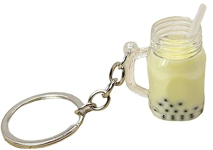 YIGZYCN KawaiiCar Rucksack Schlüsselanhänger Niedlicher Bubble Tea Schlüsselanhänger Taschenanhänger BobaMilk Teetasse Schlüsselanhänger Tassenanhänger Schlüsselanhänger
