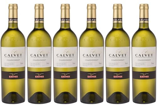 Calvet - Varietals, Chardonnay, Vin Blanc fruité et aromatique (6 x 0,75L)
