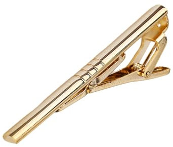 OralGos Klassische Krawattennadel für Herren, Hochzeit, Party, Alltag, Messing, Gold, Krawattenverschluss, normale Krawattenklammer, Modeschmuck, Gold, Messing