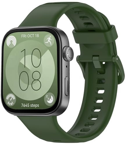 Bracelets Silicone Compatible Avec Bracelet Huawei Watch Fit 3,Bracelet Montre Remplacement Sport Souple Respirant pour Huawei Watch Fit 3 Homme/Femme,Band Sport Réglable pour Huawei Smartwatch Fit 3