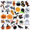 32 Pieces Halloween Iron on Patches Boo Pumpkin Bat Ghost Sew on Embroidered Applique Repair Patch DIY Crafts Festive Gifts for Clothing Hat Shirt Bag Jeans DIY Decorations